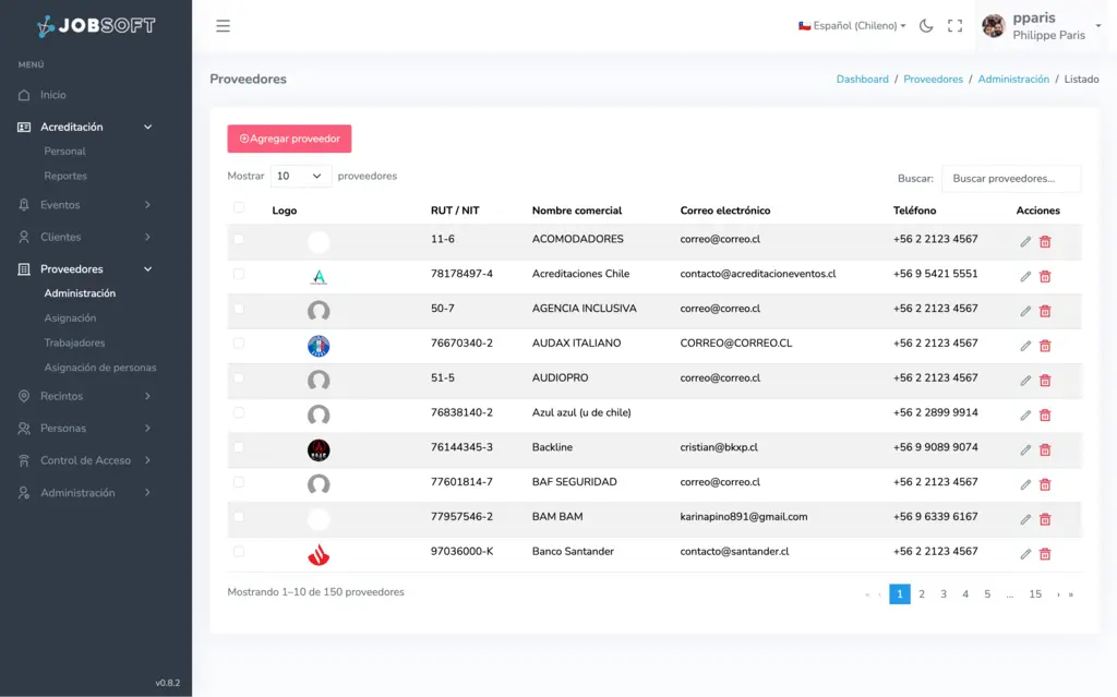 Planificación de proveedores
